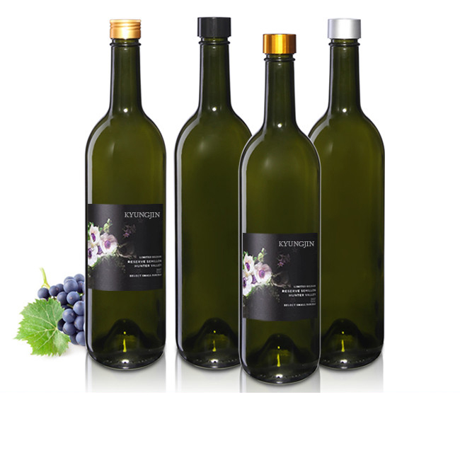 유리병 와인750ml 녹색스크류(A) 