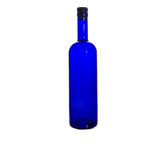 유리병 와인 750 콜크 코발트블루 (HN)