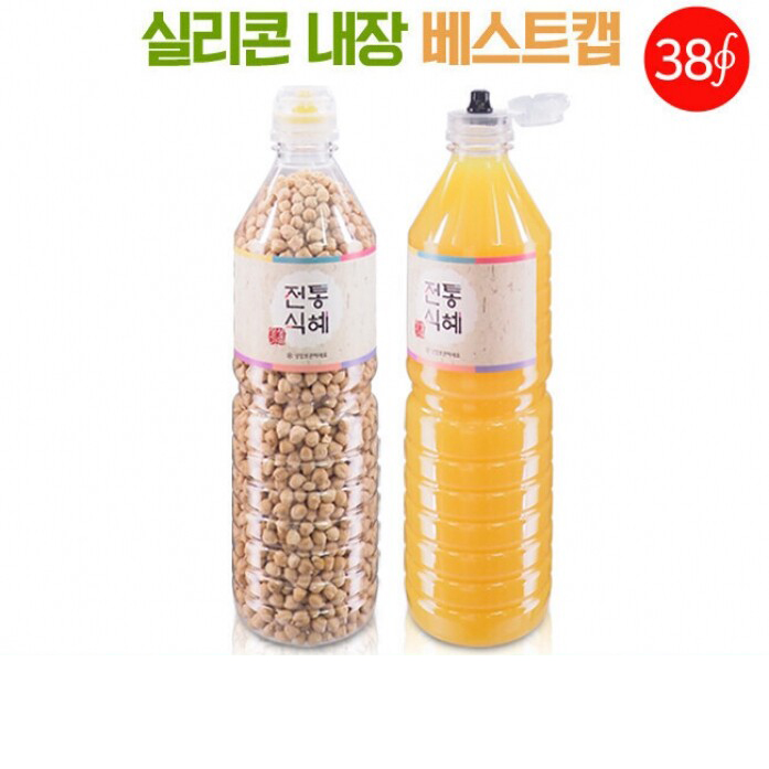 페트병 [실리콘베스트캡]경진콩물식혜(사골육수) 1.5L (A) 38파이